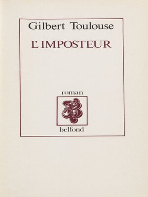 cover image of L'imposteur
